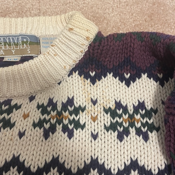 Denver Hays Vintage Knit Sweater Men’s Medium - Made in Hong Kong - Picture 3 of 8